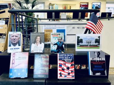 Udstilling om det amerikanske præsidentvalg - Køge Bibliotek
